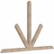 Ekena Millwork Saratoga Smooth Timber Gable Bracket, Douglas Fir, 84"W x 56"H x 3 1/2"D x 3 1/2"F, 16/12 Pitch GBW084X56X0404SAR00SDF - alternate 3